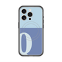 スリムプロテクションプレミアムケース with MagSafe［ オリジナル - initial two tone - Q blue ］