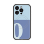 スリムプロテクションプレミアムケース with MagSafe［ オリジナル - initial two tone - Q blue ］