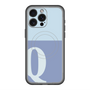 スリムプロテクションプレミアムケース with MagSafe［ オリジナル - initial two tone - Q blue ］