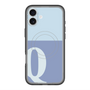 スリムプロテクションプレミアムケース with MagSafe［ オリジナル - initial two tone - Q blue ］