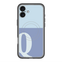 スリムプロテクションプレミアムケース with MagSafe［ オリジナル - initial two tone - Q blue ］