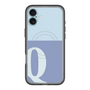 スリムプロテクションプレミアムケース with MagSafe［ オリジナル - initial two tone - Q blue ］