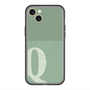 スリムプロテクションプレミアムケース with MagSafe［ オリジナル - initial two tone - Q green ］
