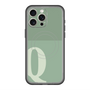 スリムプロテクションプレミアムケース with MagSafe［ オリジナル - initial two tone - Q green ］