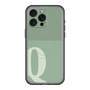 スリムプロテクションプレミアムケース with MagSafe［ オリジナル - initial two tone - Q green ］