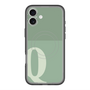 スリムプロテクションプレミアムケース with MagSafe［ オリジナル - initial two tone - Q green ］