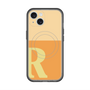 スリムプロテクションプレミアムケース with MagSafe［ オリジナル - initial two tone - R orange ］