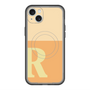 スリムプロテクションプレミアムケース with MagSafe［ オリジナル - initial two tone - R orange ］