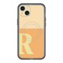 スリムプロテクションプレミアムケース with MagSafe［ オリジナル - initial two tone - R orange ］