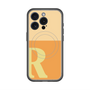 スリムプロテクションプレミアムケース with MagSafe［ オリジナル - initial two tone - R orange ］