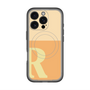 スリムプロテクションプレミアムケース with MagSafe［ オリジナル - initial two tone - R orange ］