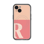 スリムプロテクションプレミアムケース with MagSafe［ オリジナル - initial two tone - R pink ］