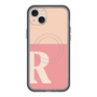 スリムプロテクションプレミアムケース with MagSafe［ オリジナル - initial two tone - R pink ］