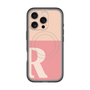 スリムプロテクションプレミアムケース with MagSafe［ オリジナル - initial two tone - R pink ］