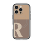 スリムプロテクションプレミアムケース with MagSafe［ オリジナル - initial two tone - R brown ］