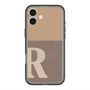 スリムプロテクションプレミアムケース with MagSafe［ オリジナル - initial two tone - R brown ］