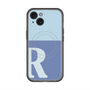スリムプロテクションプレミアムケース with MagSafe［ オリジナル - initial two tone - R blue ］