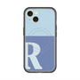 スリムプロテクションプレミアムケース with MagSafe［ オリジナル - initial two tone - R blue ］