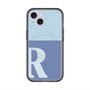 スリムプロテクションプレミアムケース with MagSafe［ オリジナル - initial two tone - R blue ］