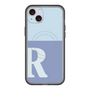 スリムプロテクションプレミアムケース with MagSafe［ オリジナル - initial two tone - R blue ］