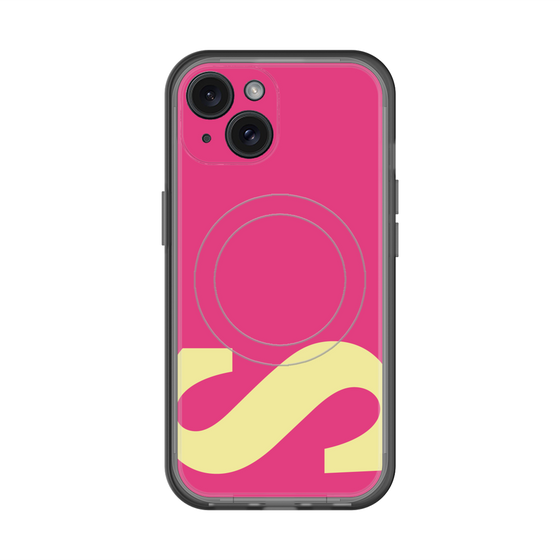 スリムプロテクションプレミアムケース with MagSafe［ オリジナル - initial color - S pink ］