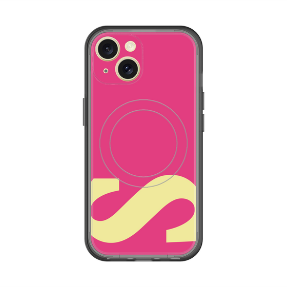 スリムプロテクションプレミアムケース with MagSafe［ オリジナル - initial color - S pink ］