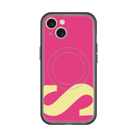 スリムプロテクションプレミアムケース with MagSafe［ オリジナル - initial color - S pink ］