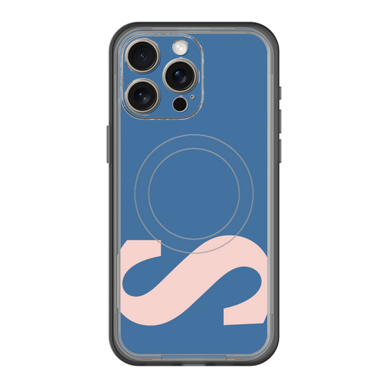 スリムプロテクションプレミアムケース with MagSafe［ オリジナル - initial color - S navy ］