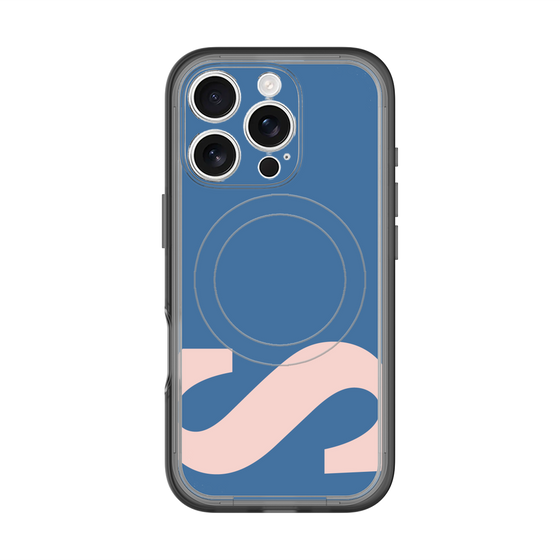 スリムプロテクションプレミアムケース with MagSafe［ オリジナル - initial color - S navy ］