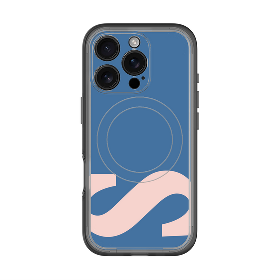 スリムプロテクションプレミアムケース with MagSafe［ オリジナル - initial color - S navy ］