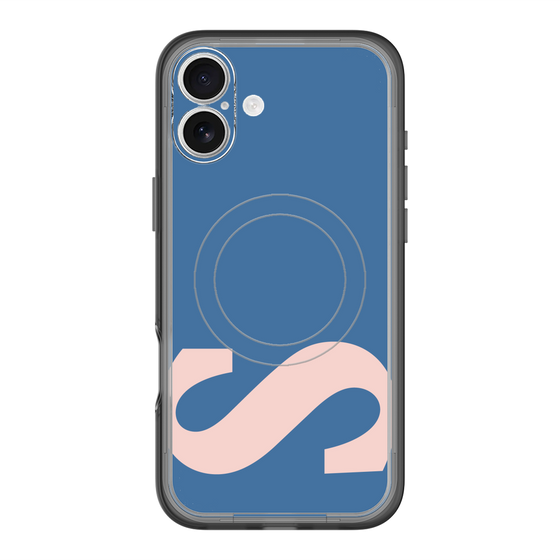 スリムプロテクションプレミアムケース with MagSafe［ オリジナル - initial color - S navy ］