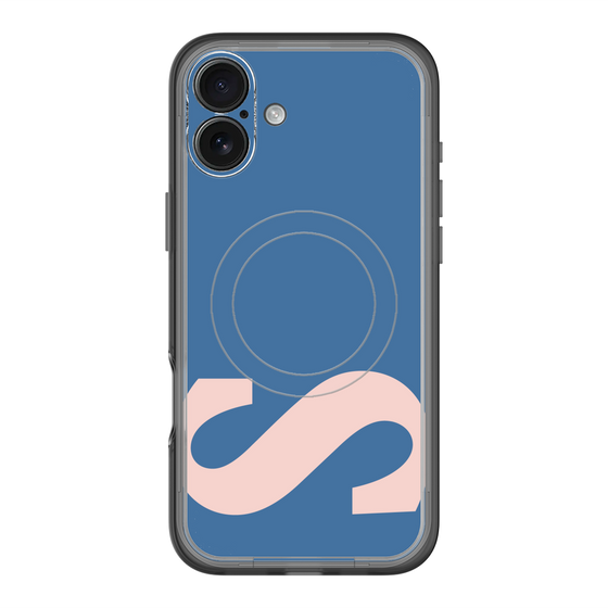 スリムプロテクションプレミアムケース with MagSafe［ オリジナル - initial color - S navy ］
