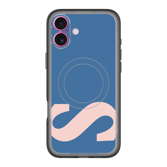 スリムプロテクションプレミアムケース with MagSafe［ オリジナル - initial color - S navy ］