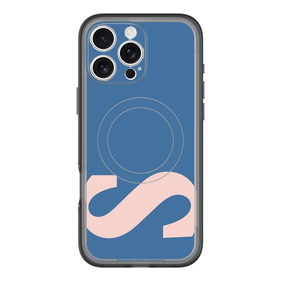 スリムプロテクションプレミアムケース with MagSafe［ オリジナル - initial color - S navy ］