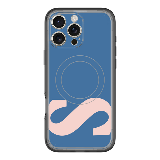 スリムプロテクションプレミアムケース with MagSafe［ オリジナル - initial color - S navy ］