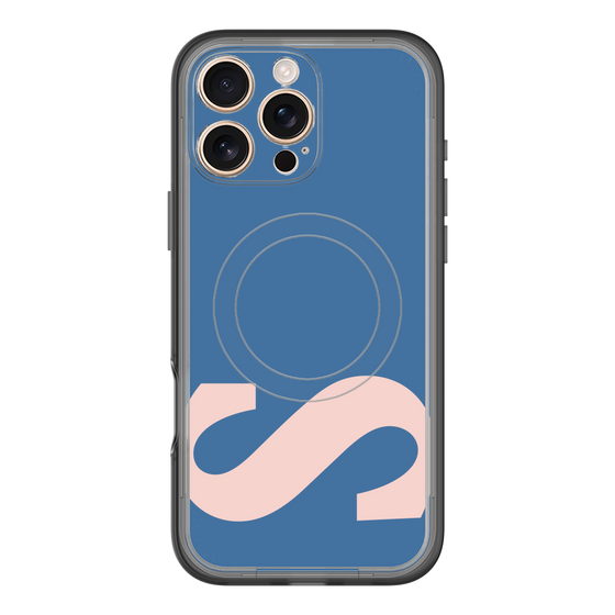 スリムプロテクションプレミアムケース with MagSafe［ オリジナル - initial color - S navy ］