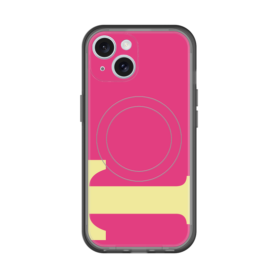 スリムプロテクションプレミアムケース with MagSafe［ オリジナル - initial color - T pink ］