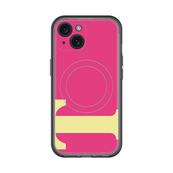 スリムプロテクションプレミアムケース with MagSafe［ オリジナル - initial color - T pink ］