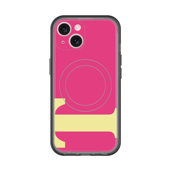 スリムプロテクションプレミアムケース with MagSafe［ オリジナル - initial color - T pink ］