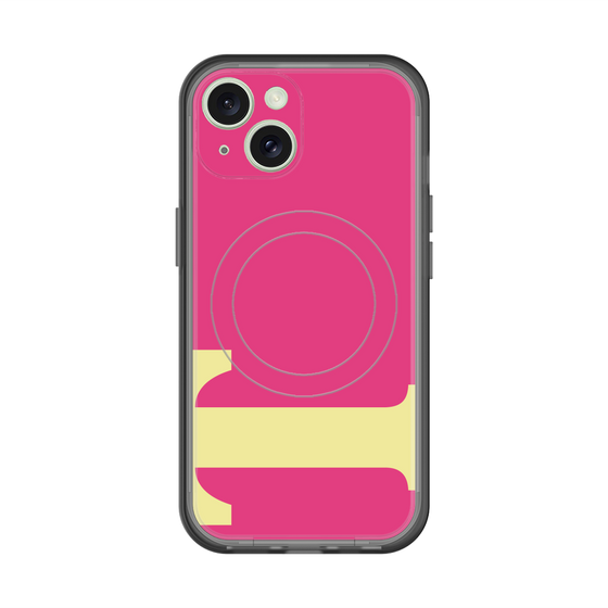 スリムプロテクションプレミアムケース with MagSafe［ オリジナル - initial color - T pink ］