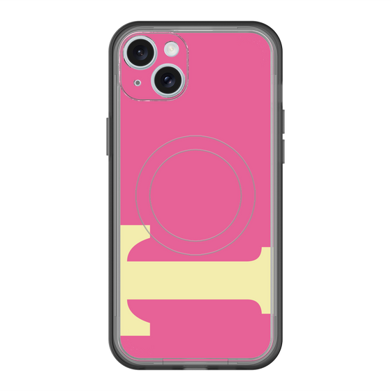 スリムプロテクションプレミアムケース with MagSafe［ オリジナル - initial color - T pink ］