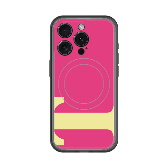スリムプロテクションプレミアムケース with MagSafe［ オリジナル - initial color - T pink ］