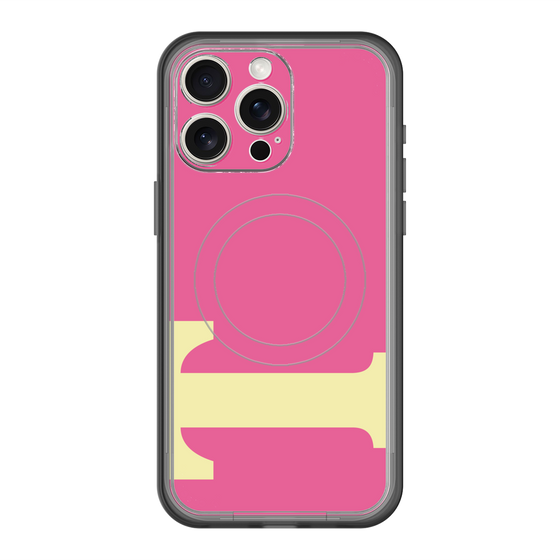スリムプロテクションプレミアムケース with MagSafe［ オリジナル - initial color - T pink ］