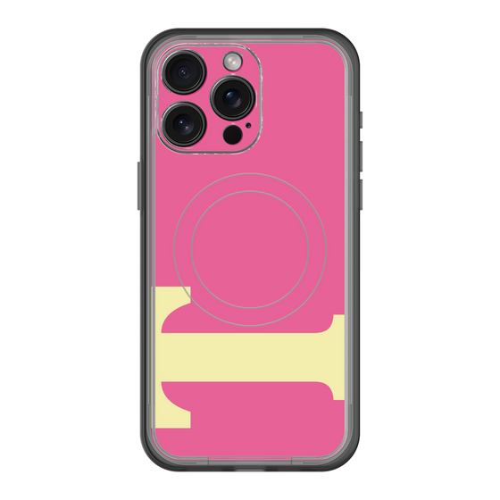 スリムプロテクションプレミアムケース with MagSafe［ オリジナル - initial color - T pink ］