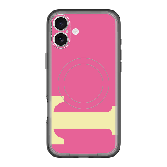 スリムプロテクションプレミアムケース with MagSafe［ オリジナル - initial color - T pink ］