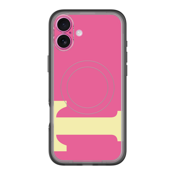 スリムプロテクションプレミアムケース with MagSafe［ オリジナル - initial color - T pink ］