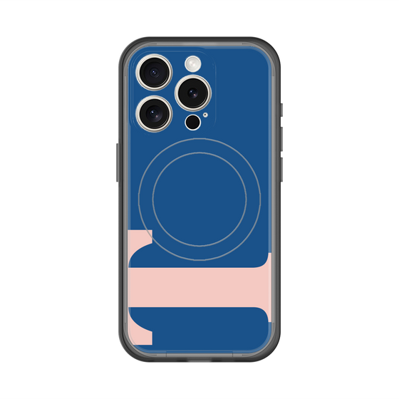 スリムプロテクションプレミアムケース with MagSafe［ オリジナル - initial color - T navy ］