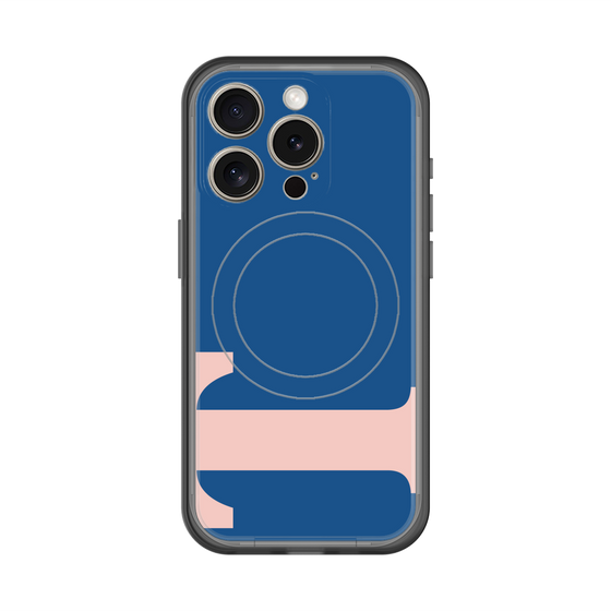 スリムプロテクションプレミアムケース with MagSafe［ オリジナル - initial color - T navy ］