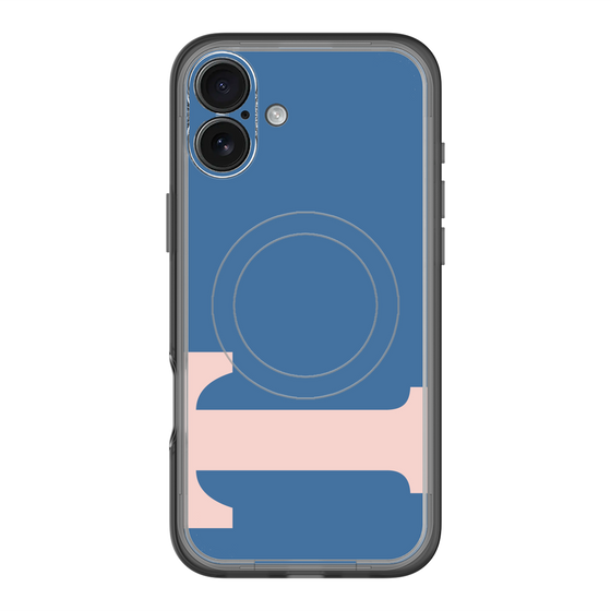 スリムプロテクションプレミアムケース with MagSafe［ オリジナル - initial color - T navy ］