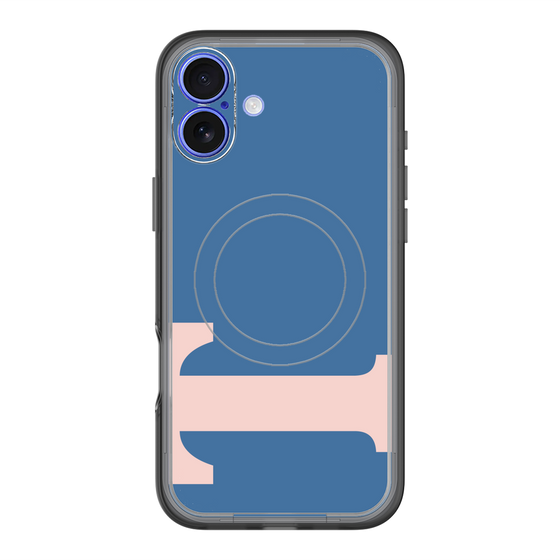 スリムプロテクションプレミアムケース with MagSafe［ オリジナル - initial color - T navy ］
